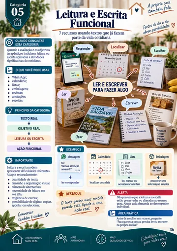 Página da categoria Leitura e Escrita Funcional