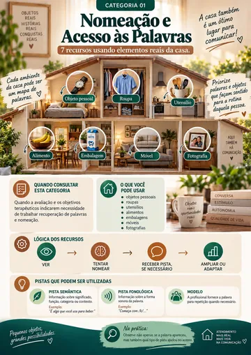 Página da categoria Nomeação e Acesso às Palavras